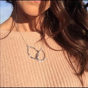NEW Interlocking Double Teardrop Necklace Chloe + Isabel
